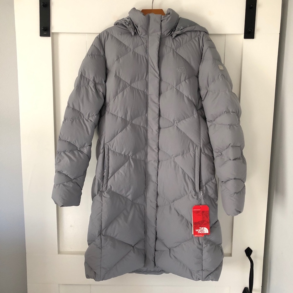 BRAND NEW WOMENS MISS METRO PARKA MID GREY